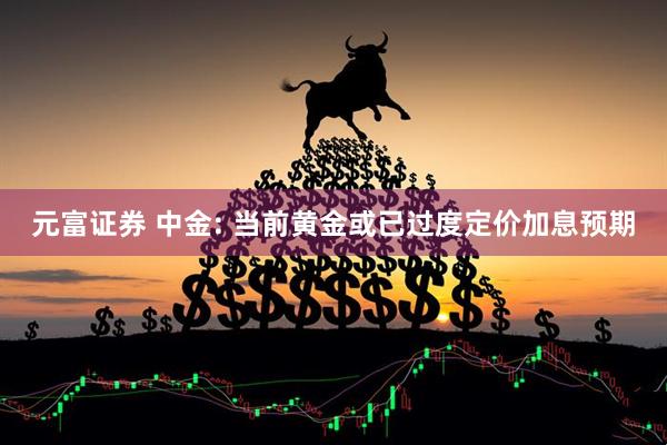 元富证券 中金: 当前黄金或已过度定价加息预期